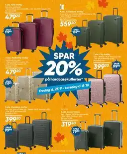 Bilka SPAR 20% på hardcasekufferter tilbud