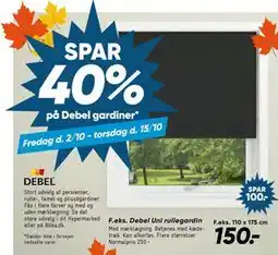 Bilka Debel Uni rullegardin tilbud