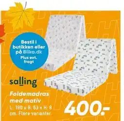 Bilka Foldemadras med motiv tilbud