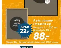 Bilka Ramme i massivt eg tilbud