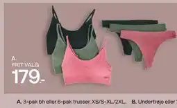 Bilka 3-pak bh eller 6-pak trusser tilbud
