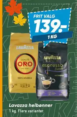 Bilka Lavazza helbønner tilbud