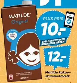 Bilka Matilde kakao-skummetmælk tilbud