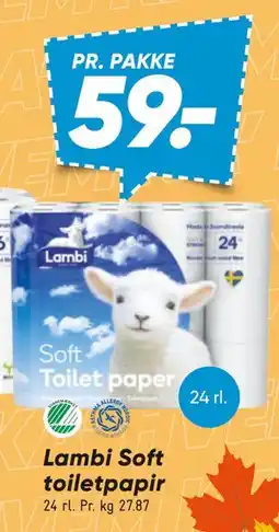 Bilka Lambi Soft toiletpapir tilbud