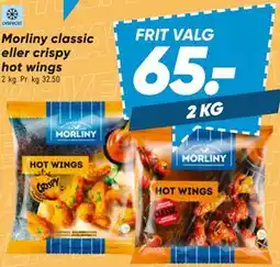 Bilka Morliny classic eller crispy hot wings tilbud