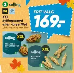 Bilka XXL kyllingespyd eller -brystfilet tilbud
