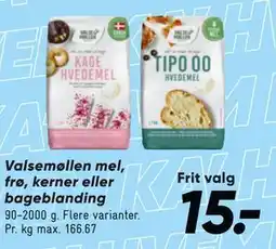 Bilka Valsemøllen mel, frø, kerner eller bageblanding tilbud