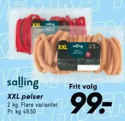 Bilka XXL pølser tilbud