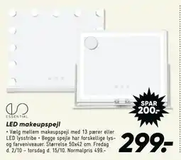 Bilka LED makeupspejl tilbud
