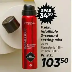 Bilka infaillible 3-second setting mist tilbud