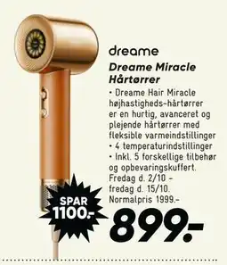 Bilka Dreame Miracle Hårtørrer tilbud