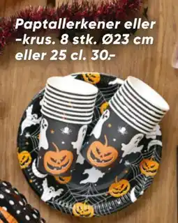 Bilka Paptallerkener eller -krus tilbud