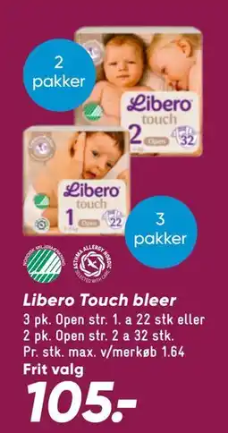 Bilka Libero Touch bleer tilbud