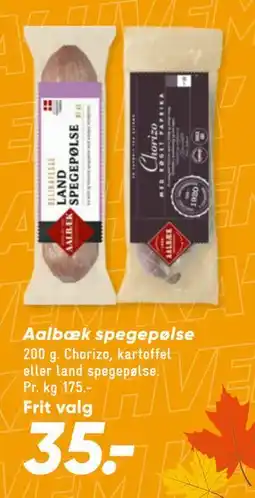 Bilka Aalbæk spegepølse tilbud