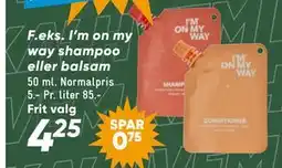 Bilka I’m on my way shampoo eller balsam tilbud