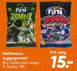 Bilka Halloween tyggegummi tilbud