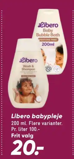Bilka Libero babypleje tilbud