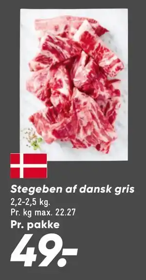 Bilka Stegeben af dansk gris tilbud