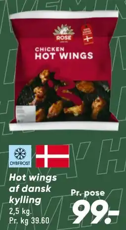 Bilka Hot wings af dansk kylling tilbud