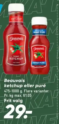Bilka Beauvais ketchup eller puré tilbud
