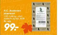Bilka H.C. Andersen skæreost tilbud