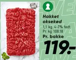 Bilka Hakket oksekød tilbud