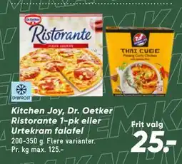 Bilka Kitchen Joy, Dr. Oetker Ristorante 1-pk eller Urtekram falafel tilbud