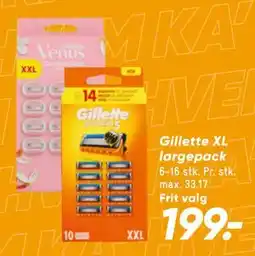 Bilka Gillette XL largepack tilbud