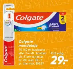 Bilka Colgate mundpleje tilbud