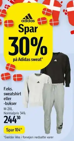 Føtex Adidas sweatshirt eller -bukser tilbud