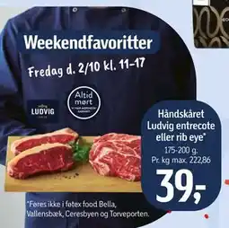Føtex Håndskåret Ludvig entrecote eller rib eye tilbud