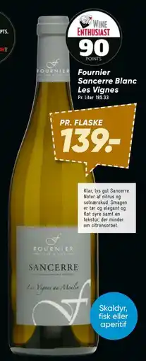 Bilka Fournier Sancerre Blanc Les Vignes tilbud