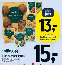 Føtex Brød eller baguettes tilbud