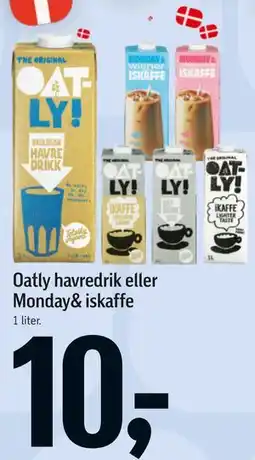 Føtex Oatly havredrik eller Monday& iskaffe tilbud