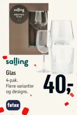 Føtex Salling Glas tilbud