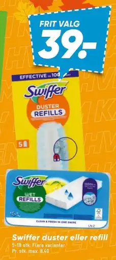 Bilka Swiffer duster eller refill tilbud