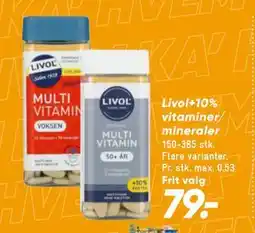 Bilka Livol+10% vitaminer/ mineraler tilbud