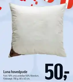 Føtex Luna hovedpude tilbud