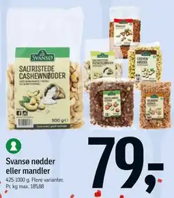 Føtex Svansø nødder eller mandler tilbud