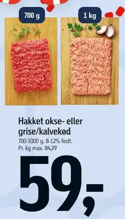 Føtex Hakket okse- eller grise/kalvekød tilbud