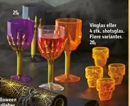 Føtex Vinglas eller 4 stk. shotsglas tilbud