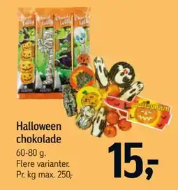 Føtex Halloween chokolade tilbud