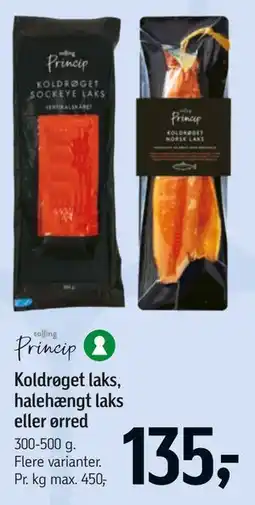 Føtex Koldrøget laks, halehængt laks eller ørred tilbud