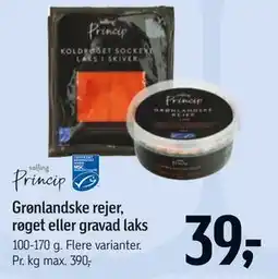 Føtex Grønlandske rejer, røget eller gravad laks tilbud