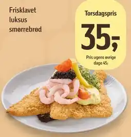 Føtex Frisklavet luksus smørrebrød tilbud