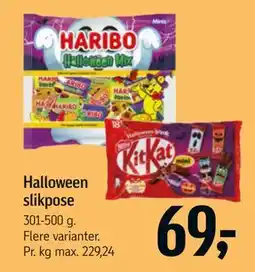 Føtex Halloween slikpose tilbud