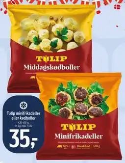 Føtex Tulip minifrikadeller eller kødboller tilbud