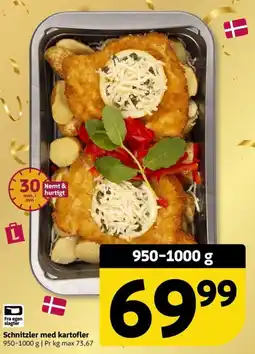 Løvbjerg Schnitzler med kartofler tilbud