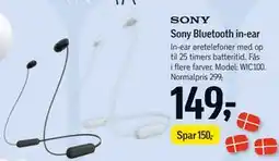 Føtex Sony Bluetooth in-ear tilbud