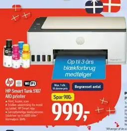 Føtex HP Smart Tank 5107 AIO printer tilbud